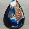 New Madagascar - LABRADORITE - Tear Drop Cabochon Huge size - 36x52 mm Gorgeous Strong Multy Fire